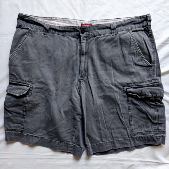 Merona Classic Twill Charcoal Cargo Shorts 42 - Picture 2 of 6